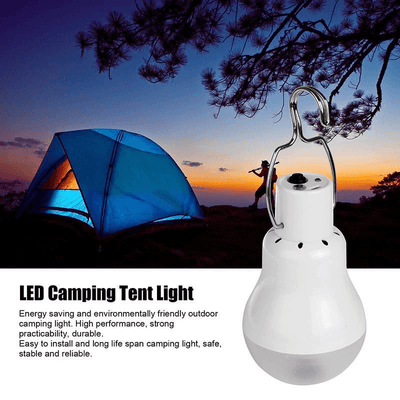 Solar-Powered Camping LED Bulb